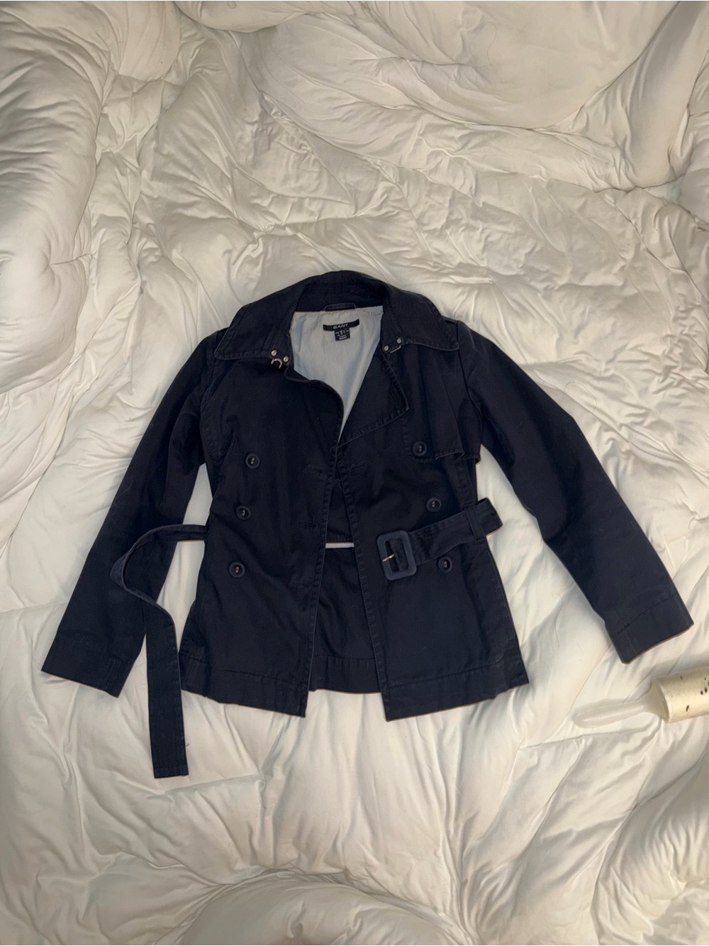 GANT Women's Dark Blue Trench Coat